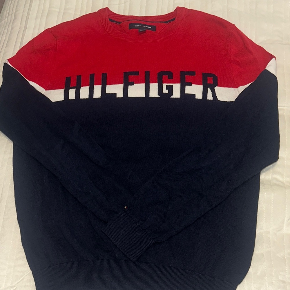 Tommy Hilfiger Men's Color Block Crewneck Sweater